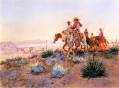 Cazadores de búfalos mexicanos indios vaqueros americanos occidentales Charles Marion Russell
